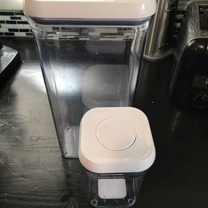 Oxo set of 2 pop top canisters
